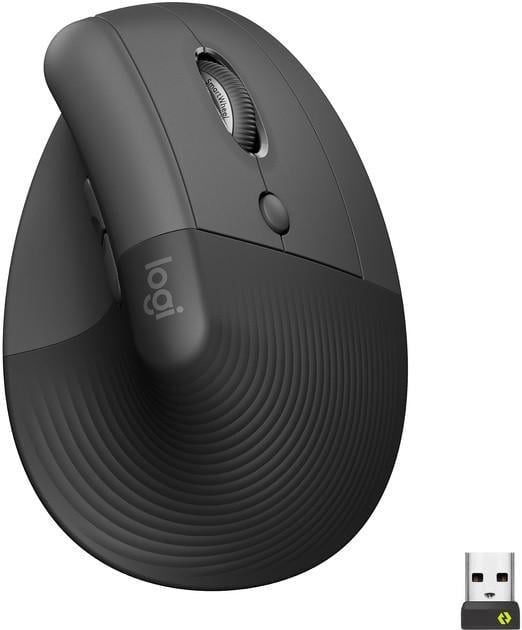Компьютерная мышка вертикальная беспроводная Logitech WRL Vertical Right Black (910-006494)