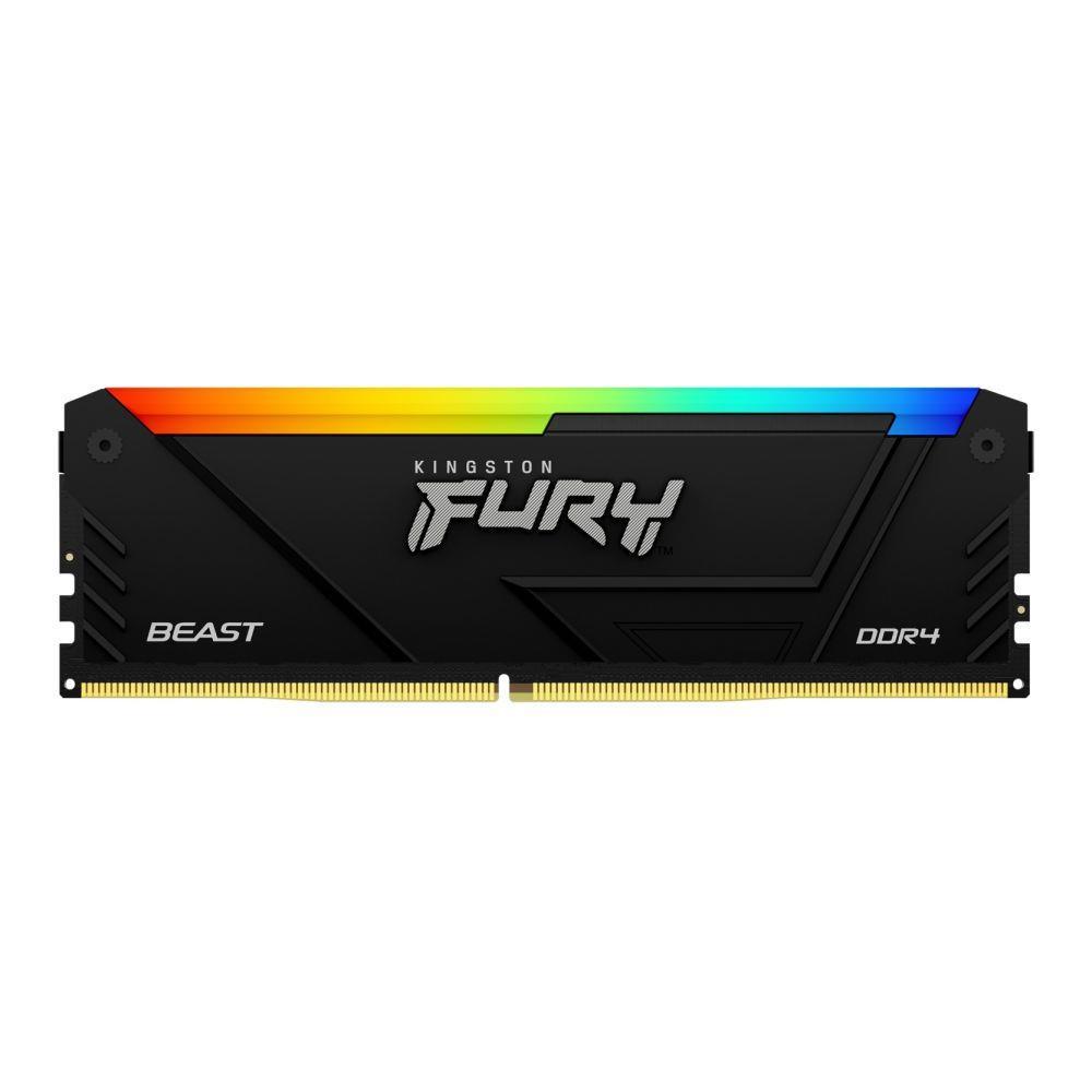 Пам'ять для настільних комп'ютерів Kingston Fury 32 GB DDR4 3200 MHz Beast RGB (KF432C16BB2A/32) - фото 2 Пам'ять для настільних комп'ютерів Kingston Fury 32 GB DDR4 3200 MHz Beast RGB (KF432C16BB2A/32) - фото 2