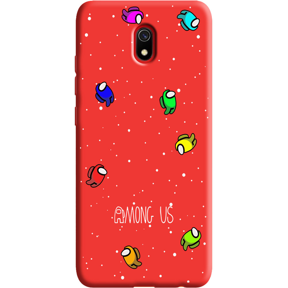 Чехол Boxface Xiaomi Redmi 8A Among Us Invisible Красный силикон (38341-bk76-38672)
