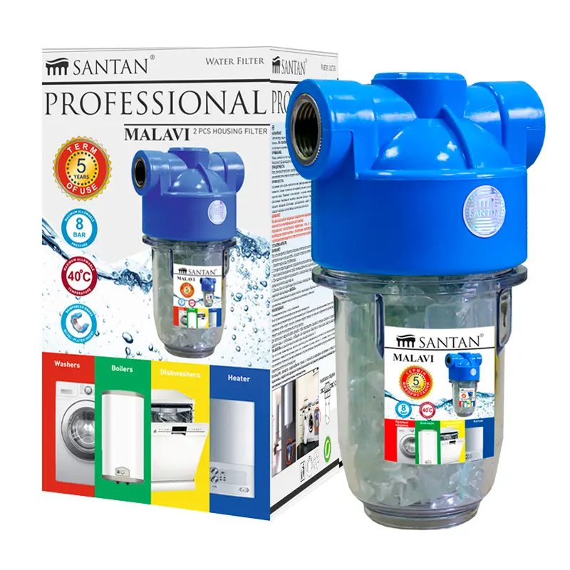 Фільтр від накипу для бойлерів/пральних та посудомийних машин/газових котлів SANTAN Malavi 2PS 1/2" (24042112)