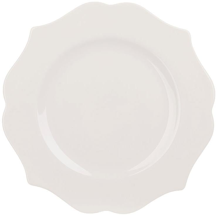 Набор фарфоровых обеденных тарелок 6 шт. Harmony 29 см Белый