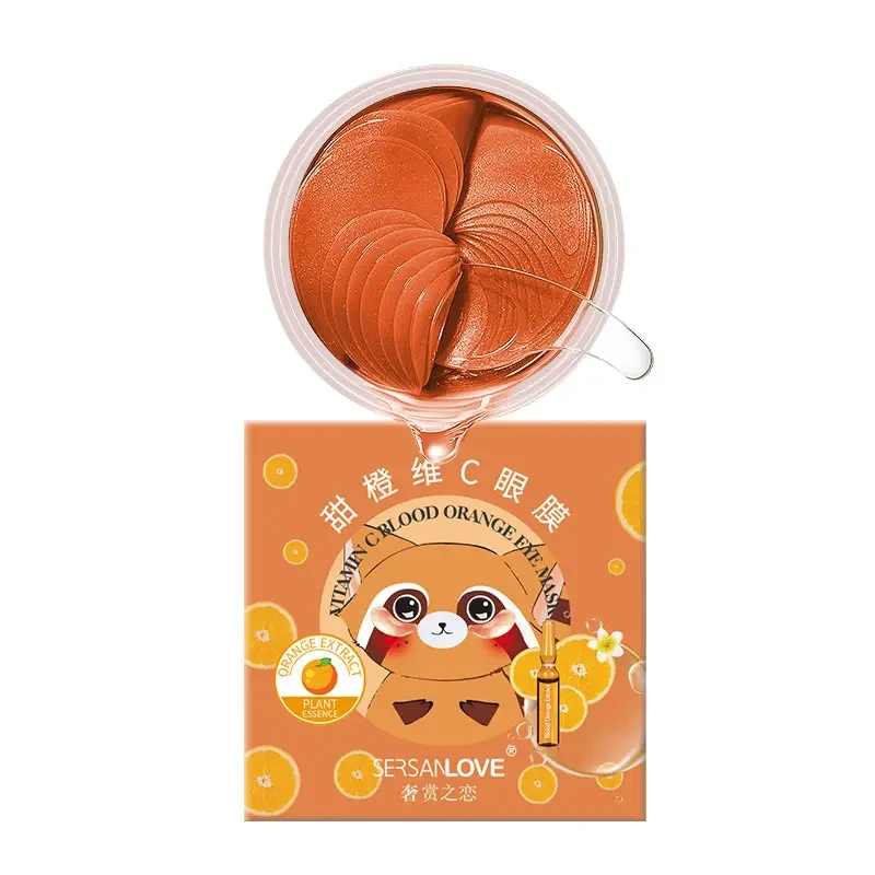 Гидрогелевые патчи для глаз SERSANLOVE Vitamin C Blood Orange Eye Mask с экстрактом апельсина