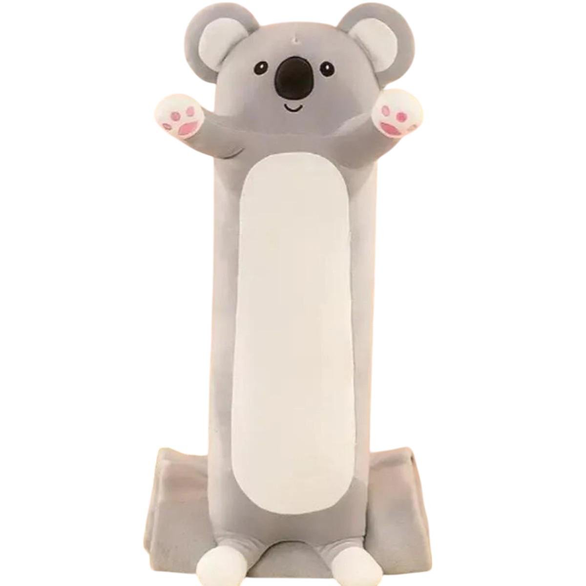 М'яка плюшева іграшка з пледом Коала Батон 3в1 обіймашка 90 см Сірий (41099) М'яка плюшева іграшка з пледом Коала Батон 3в1 обіймашка 90 см Сірий (41099)