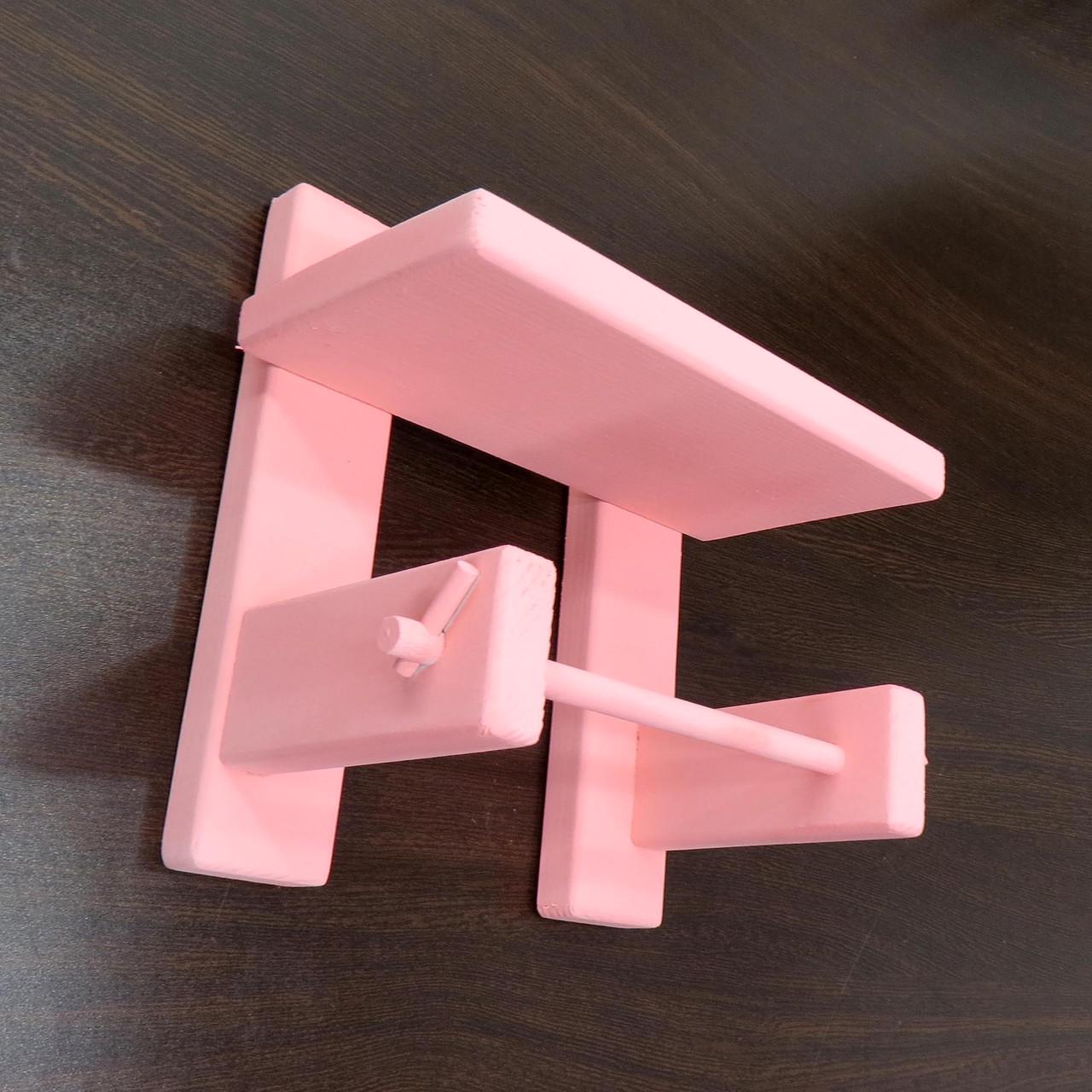 Держатель для туалетной бумаги из дерева Лютеус Барби (ДТБ-002450) - фото 2