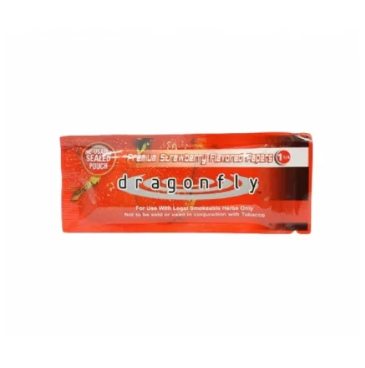 Папір зі смаком Dragonfly Strawberry 1¼" Hemp 1 шт. (17708)