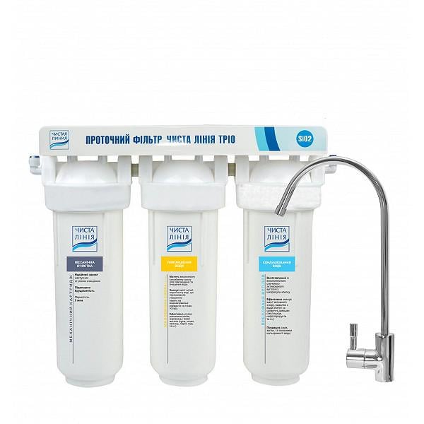 Фильтр проточный Чистая Линия ТРИО Ж против твердой воды (1799)