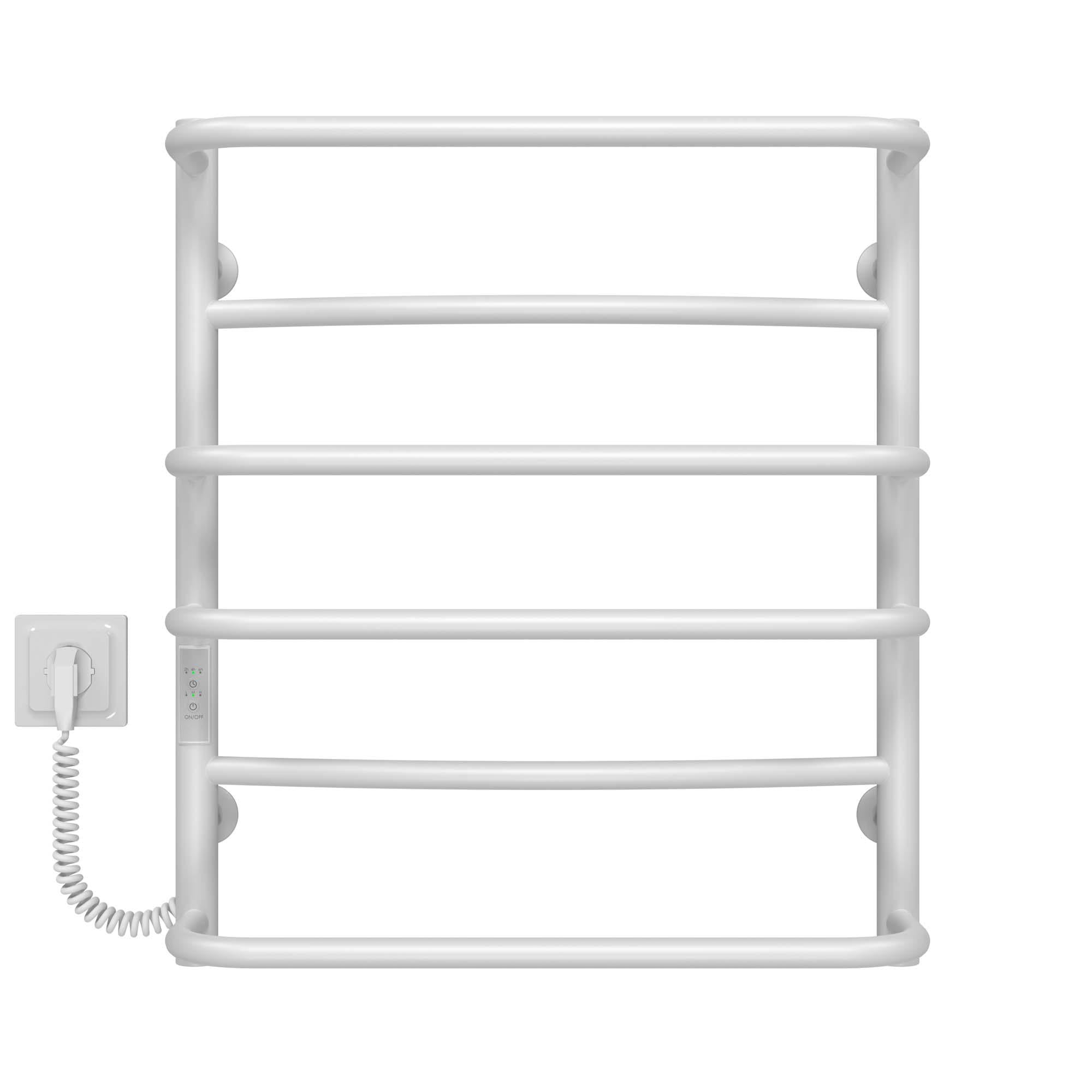 Рушникосушарка електрична Deffi Аквамікс П6 WD03 ліве підключення нержавіюча сталь 500x600 мм Білий (C.AM.60.50.6.E.W.L.3)