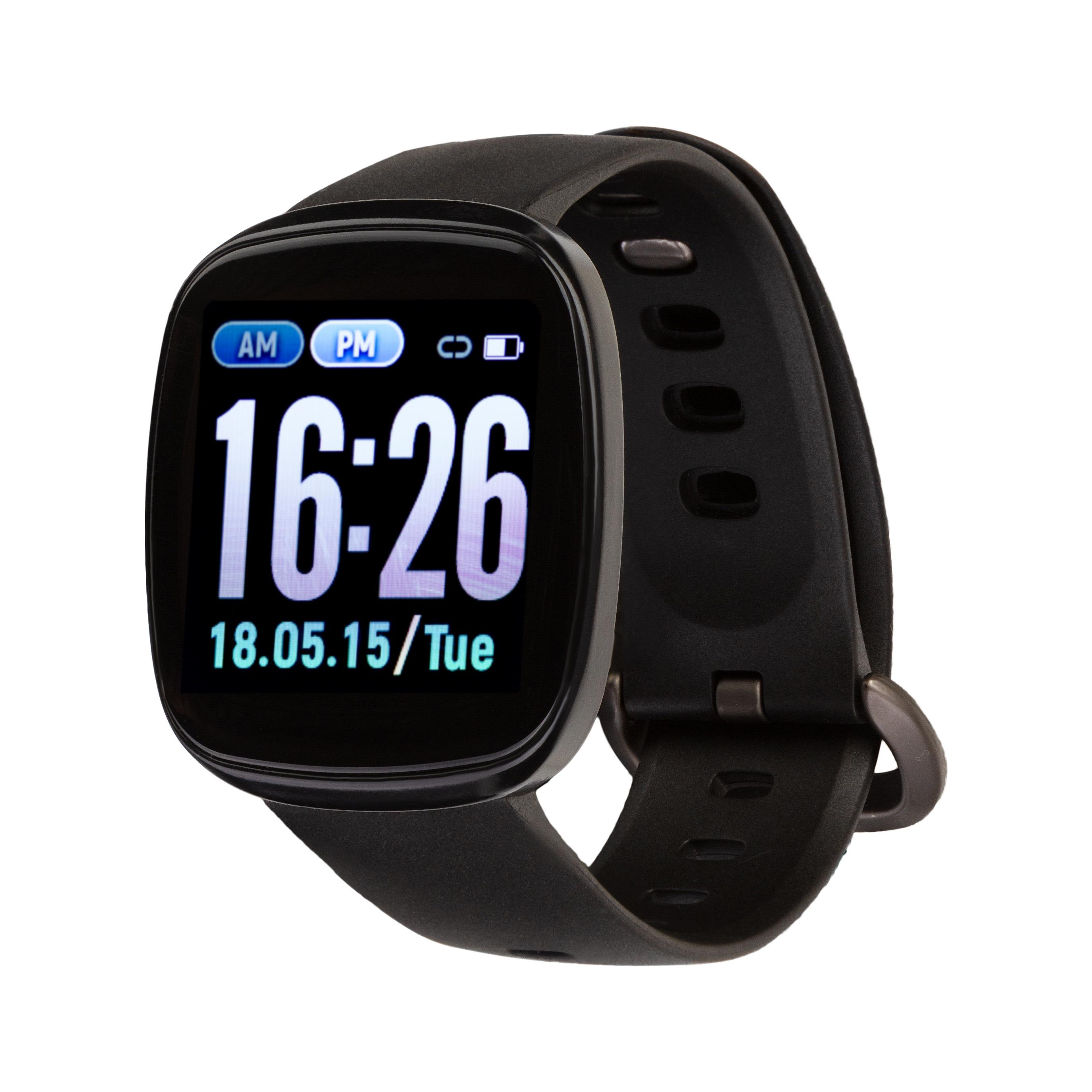 Смарт-часы с пульсоксиметром и тонометром Discovery X15 Sport PulseOximeter Tonometer Black