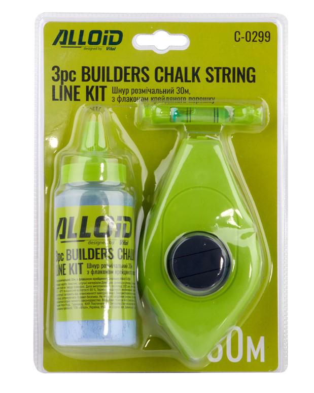 Шнур разметочный с флаконом мелового порошка 30 м - фото 2