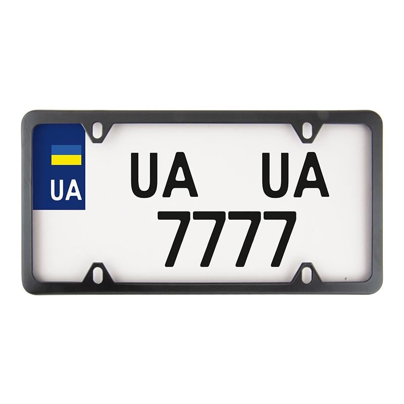 Рамка для номерного знака CarLife USA TYPE Черный (NH470)