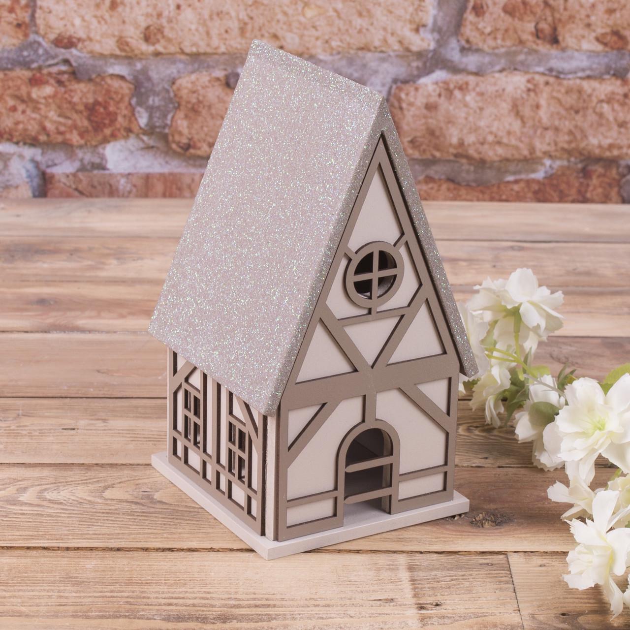 Деревянный домик с блесками Голландский (1550-4)