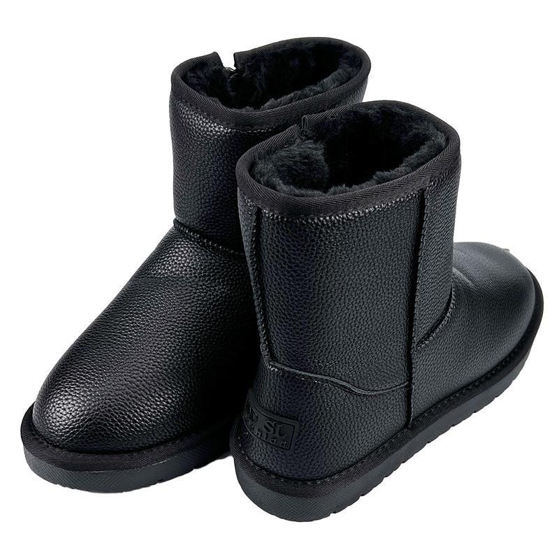 Угги мужские кожаные на молнии 10621-9 p. 41 26,5 см Черный - фото 3