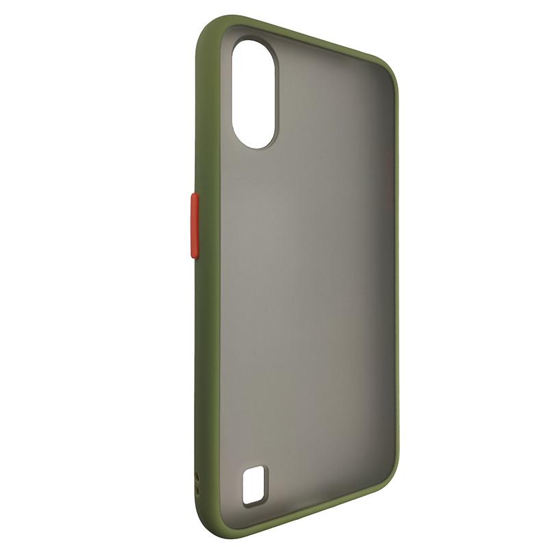 Чехол Totu Copy Gingle Series for Samsung A01 (A015) Dark Green+Orange (29caa1-324)