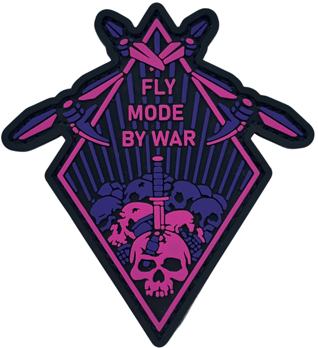 Патч FLY MODE BY WAR Розовый (PATCH-0112)