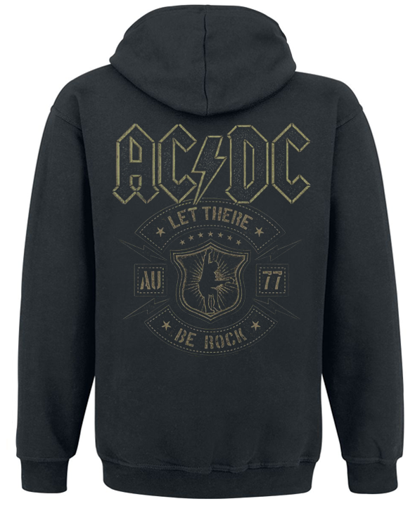 Толстовка без молнии AC/DC "Let There Be Rock" S Черный - фото 2
