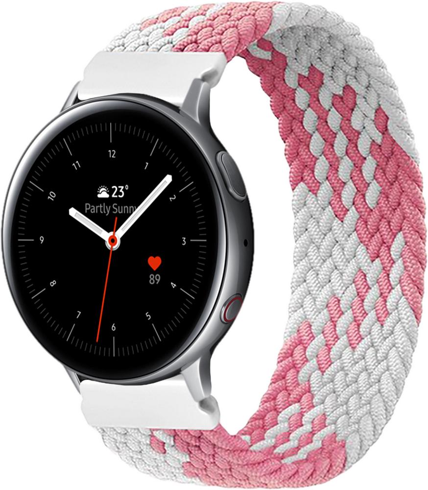 Ремінець Solo Loop Multi для Galaxy Watch Active 2 40/44 мм (145 мм) Pink White (26287-52)