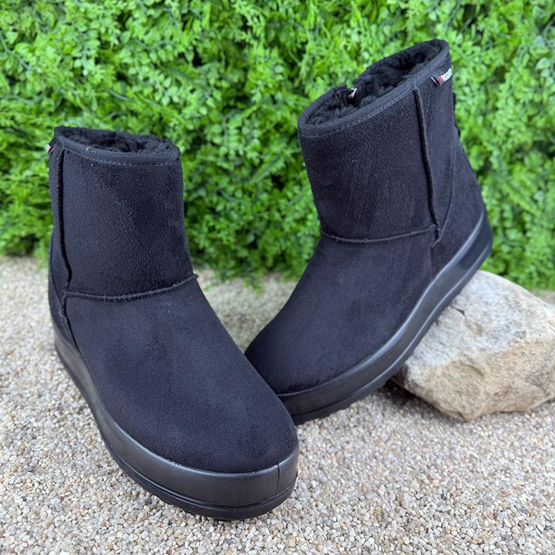 Уггі жіночі велюрові Е-0030513-1 p. 39 25 см Чорний (115535288)