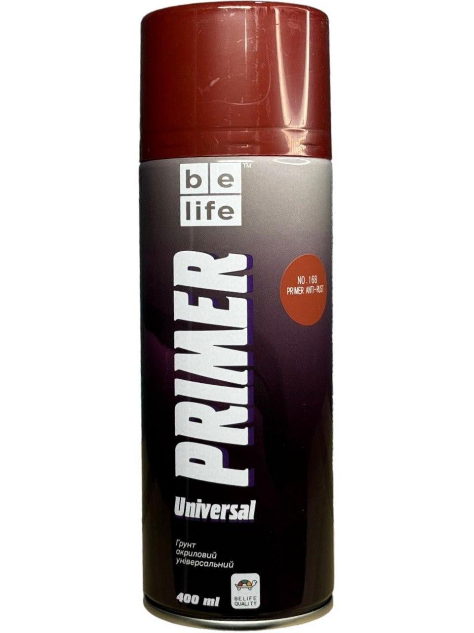 Аэрозольная грунтовка Belife Primer Universal 400 мл 168 Красный (23812162)
