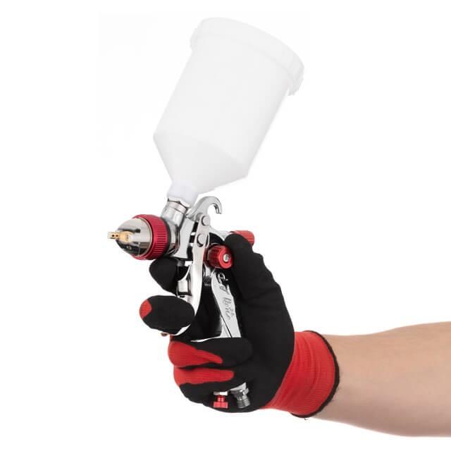 Краскопульт пневматический Intertool PT-0153 HVLP с тремя наборами форсунок 1,3 мм/1,4 мм/1,7 мм пластиковый бачок 3 бар (1651188023) - фото 6 Краскопульт пневматический Intertool PT-0153 HVLP с тремя наборами форсунок 1,3 мм/1,4 мм/1,7 мм пластиковый бачок 3 бар (1651188023) - фото 6