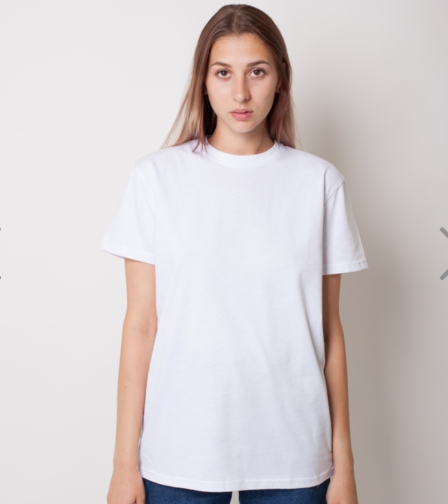 Футболка женская GBI Regular хлопковая S Белый (12839-ж)