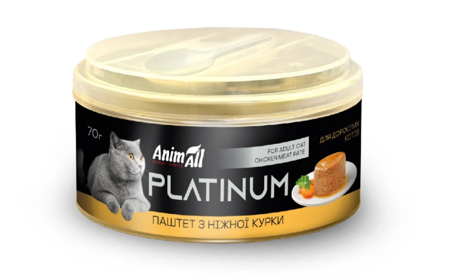 Паштет для кошек AnimAll Platinum из курицы 70 г