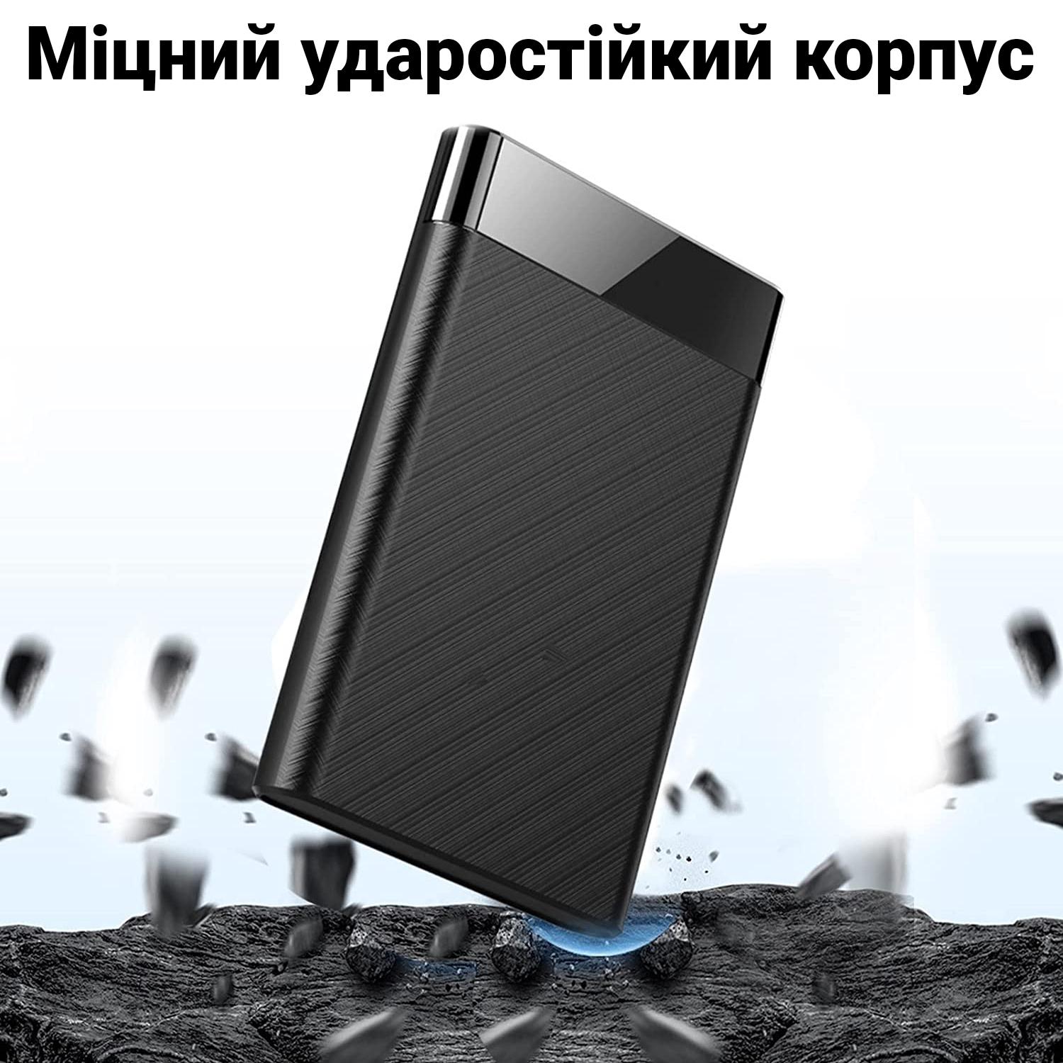 Кейс для жорстких дисків зовнішній Addap EHDC-02 зовнішня USB 3,0 кишеня для 2,5" Sata HDD/SSD - фото 7