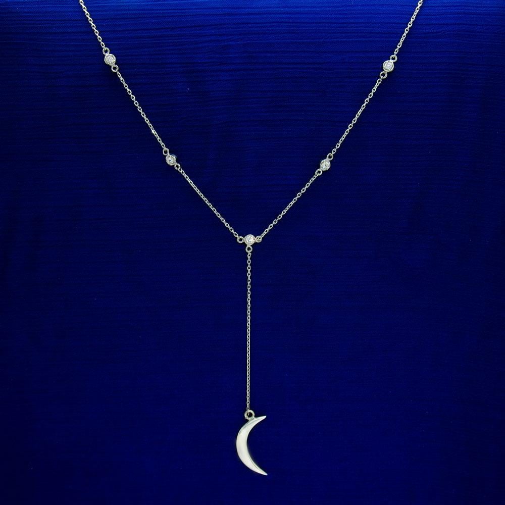 Срібне кольє Нічна місяць