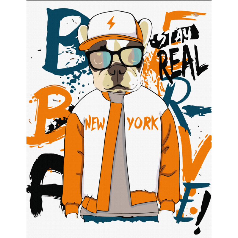 Набір-стандарт картина за номерами ROSA START Be Brave 35х45 см (Az-270405)