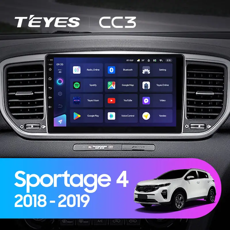 Автомагнітола штатна Teyes CC3 для Kia Sportage 4 QL 2018-2020 Android 6/128 Гб з круговим оглядом 360° варіант A (1665603824) - фото 3