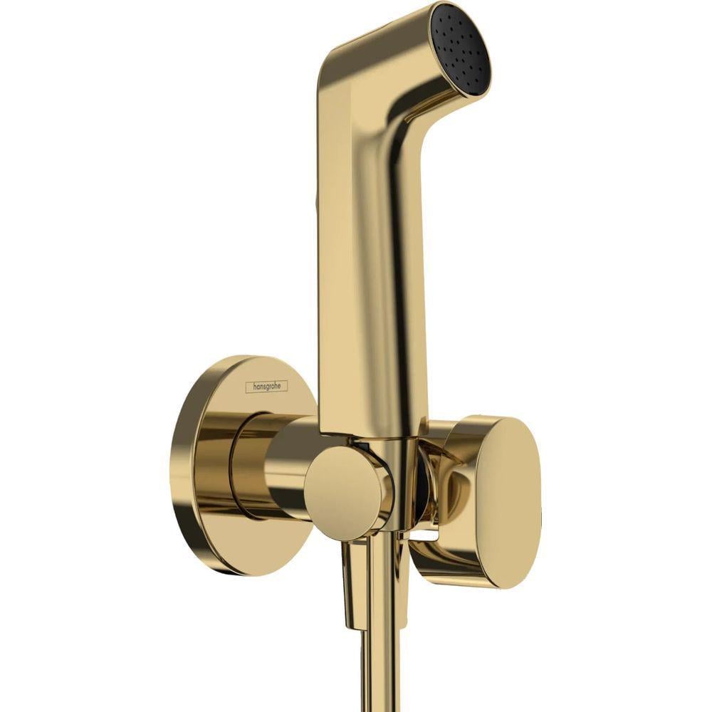 Комплект гигиенического душа Hansgrohe S EcoSmart+ на холодную воду Polished Gold Optic (36292463)