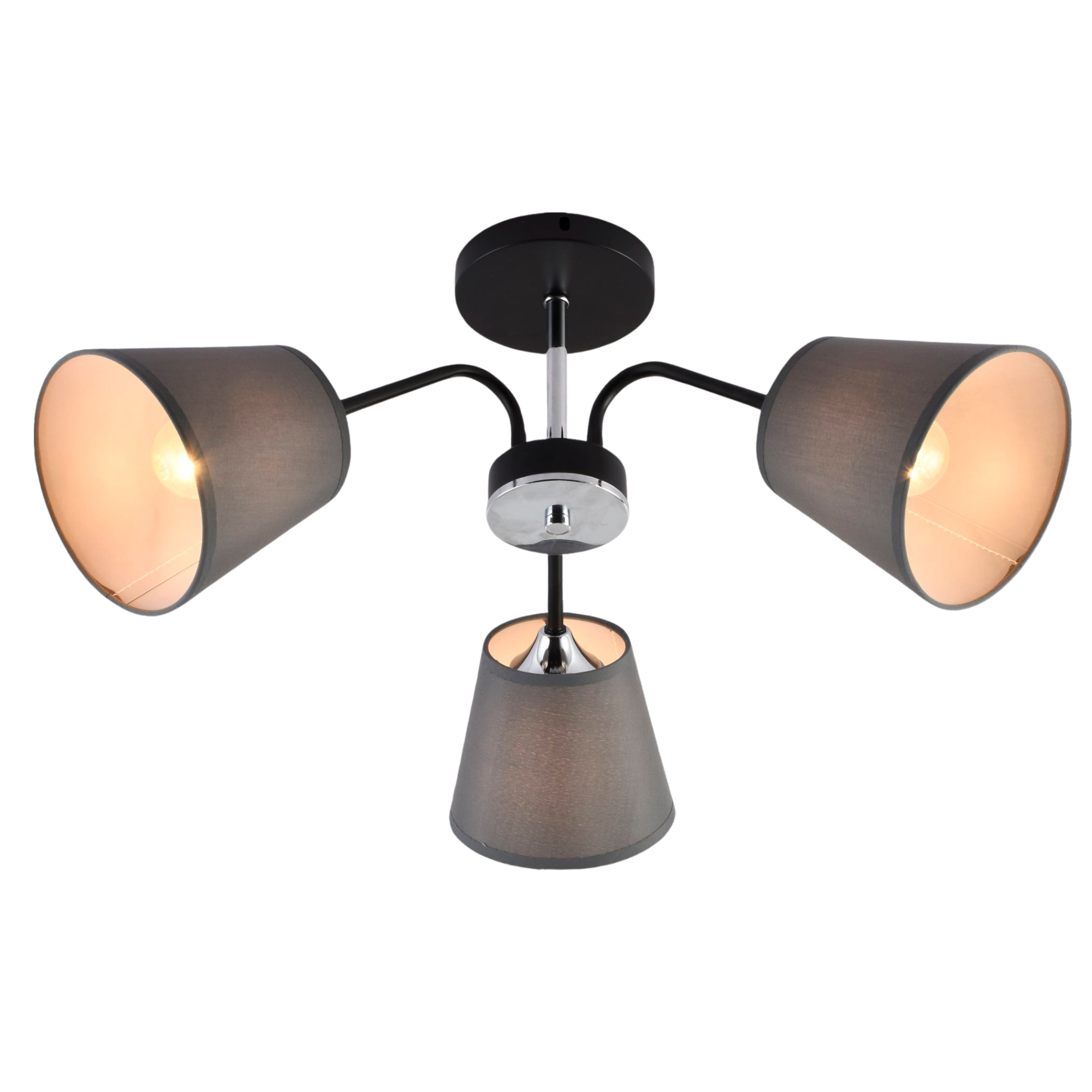 Люстра декоративная Valeso V XA1459/3 BK+CR на 3 плафона (000041152)