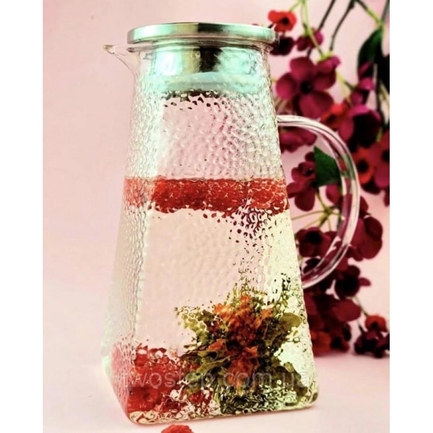 Глеб стеклянный Edenberg EB-19583 с крышкой 1,8 л (2000921455) - фото 2