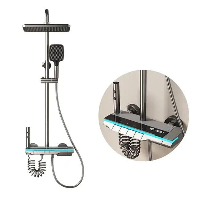 Душова система Epelli Linea Blu з підсвіткою та термостатом (2538741900) - фото 6 Душова система Epelli Linea Blu з підсвіткою та термостатом (2538741900) - фото 6