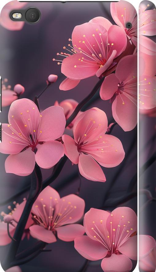 Чехол на HTC One X9 Пурпурная сакура (6075m-783-42517)