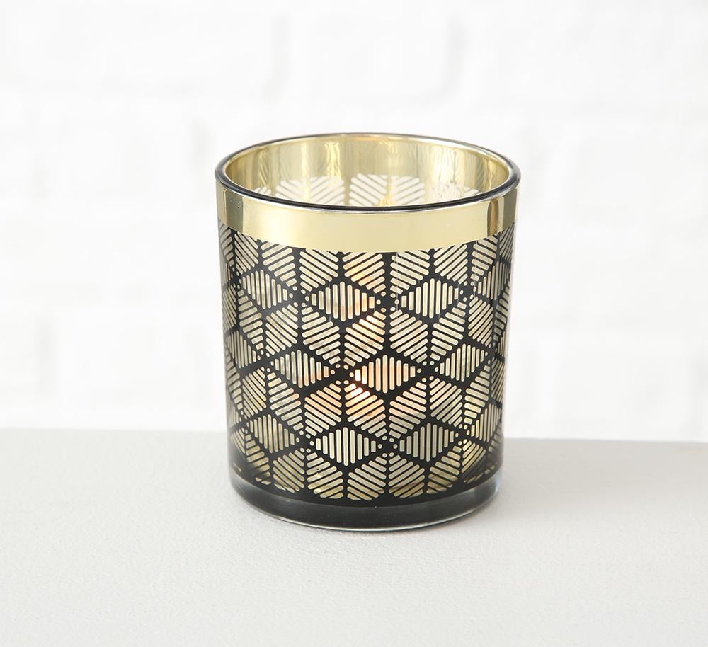 Набір 2-х свічників Олівер чорне скло h8-10см Гранд Презент 1017291-1 звезда - фото 4 Набір 2-х свічників Олівер чорне скло h8-10см Гранд Презент 1017291-1 звезда - фото 4