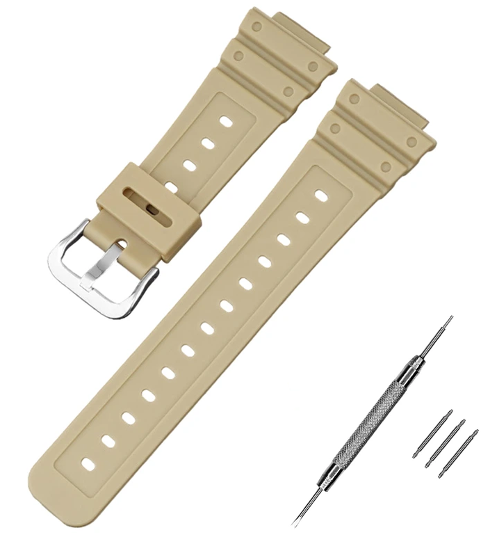 Ремінець для Casio G-Shock GA-2100/2110 Beige SI (3951)