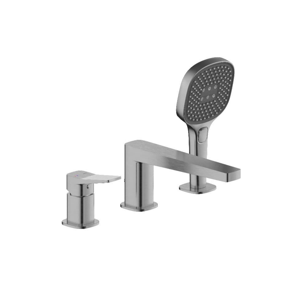 Смеситель для ванны KFA Armatura Malaga на борт Никель матовый (TP-4525-210-61)