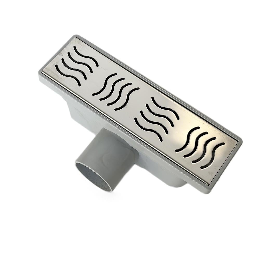 Трап душевой Sanpreis CLASSIC горизонтальный гидрозатвор решетка волна 20 см