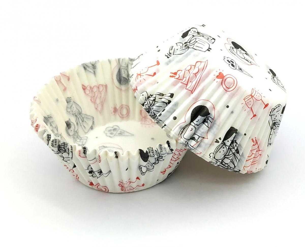 Форма для випічки кексів/капкейків Весілля паперові (19572180)