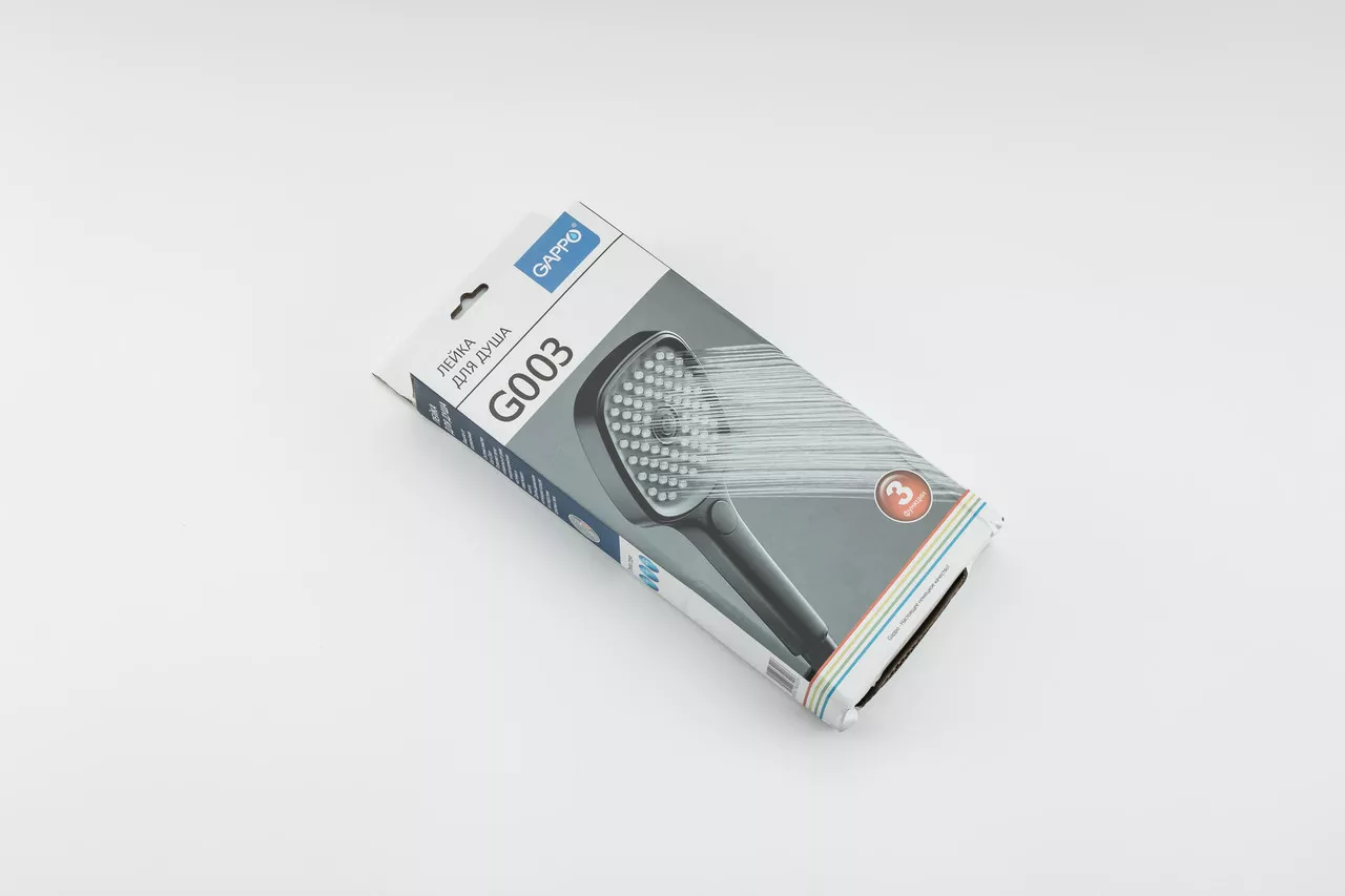 Душ ручний Gappo G003 Чорний - фото 6
