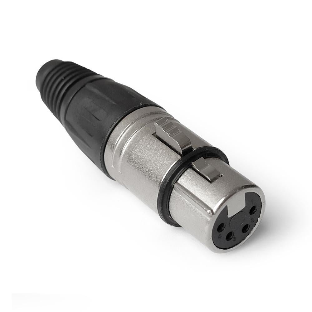 Кабельный разъем Moco XLR HFC4FXL гнездо 4 контакта гнездо мама Никель (10973623)