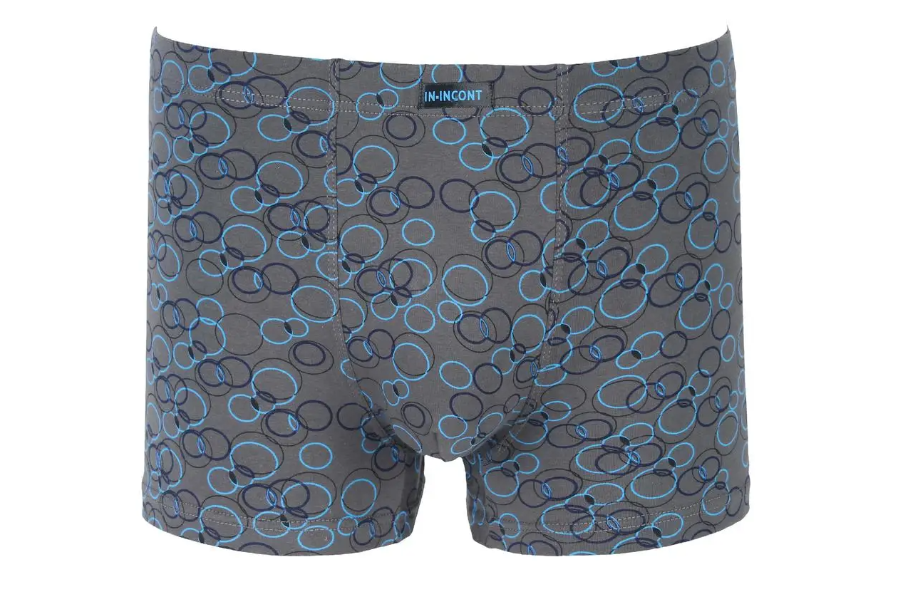 Мужские трусы IN.INCONT стрейчевые 4XL р. 52-54 Серый (1629)