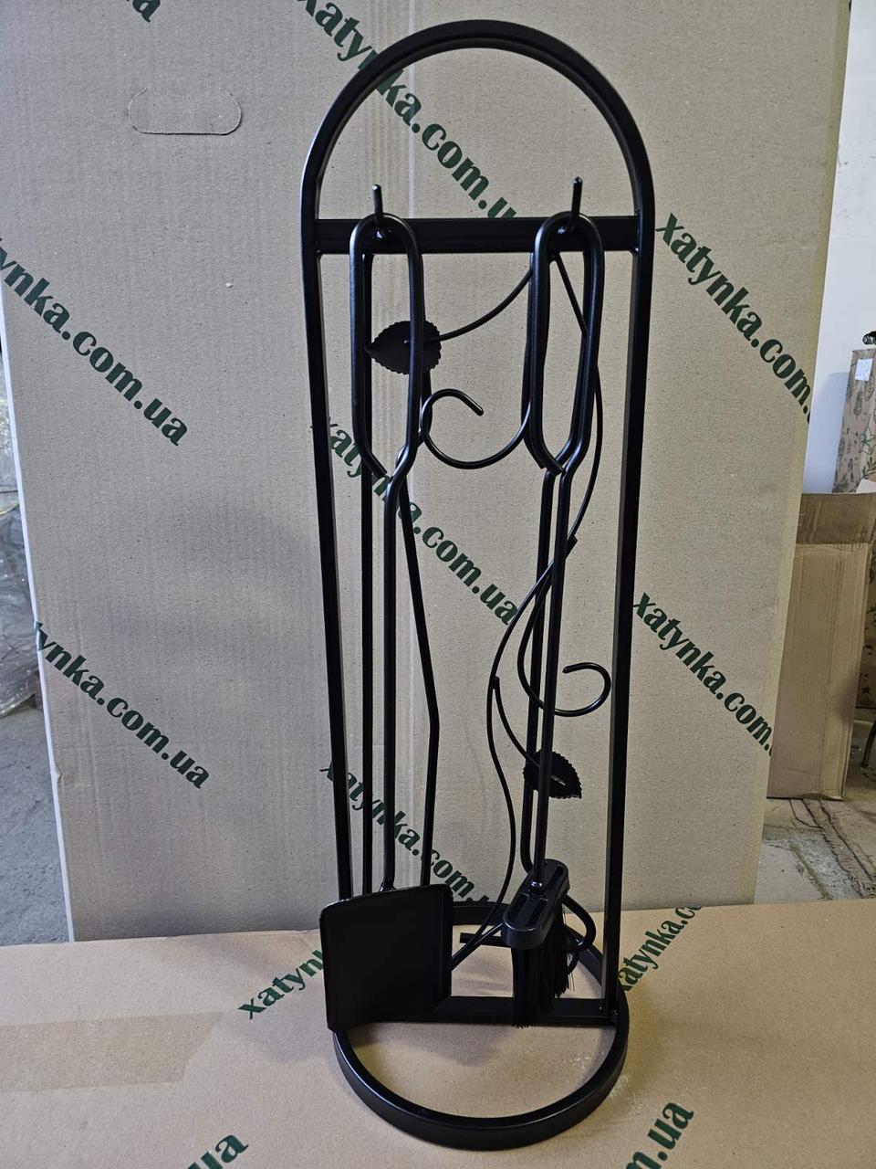 Набор для камина Loft кованый №4 Черный (Набір №4 К-004 ЛОФТ) - фото 5 Набор для камина Loft кованый №4 Черный (Набір №4 К-004 ЛОФТ) - фото 5