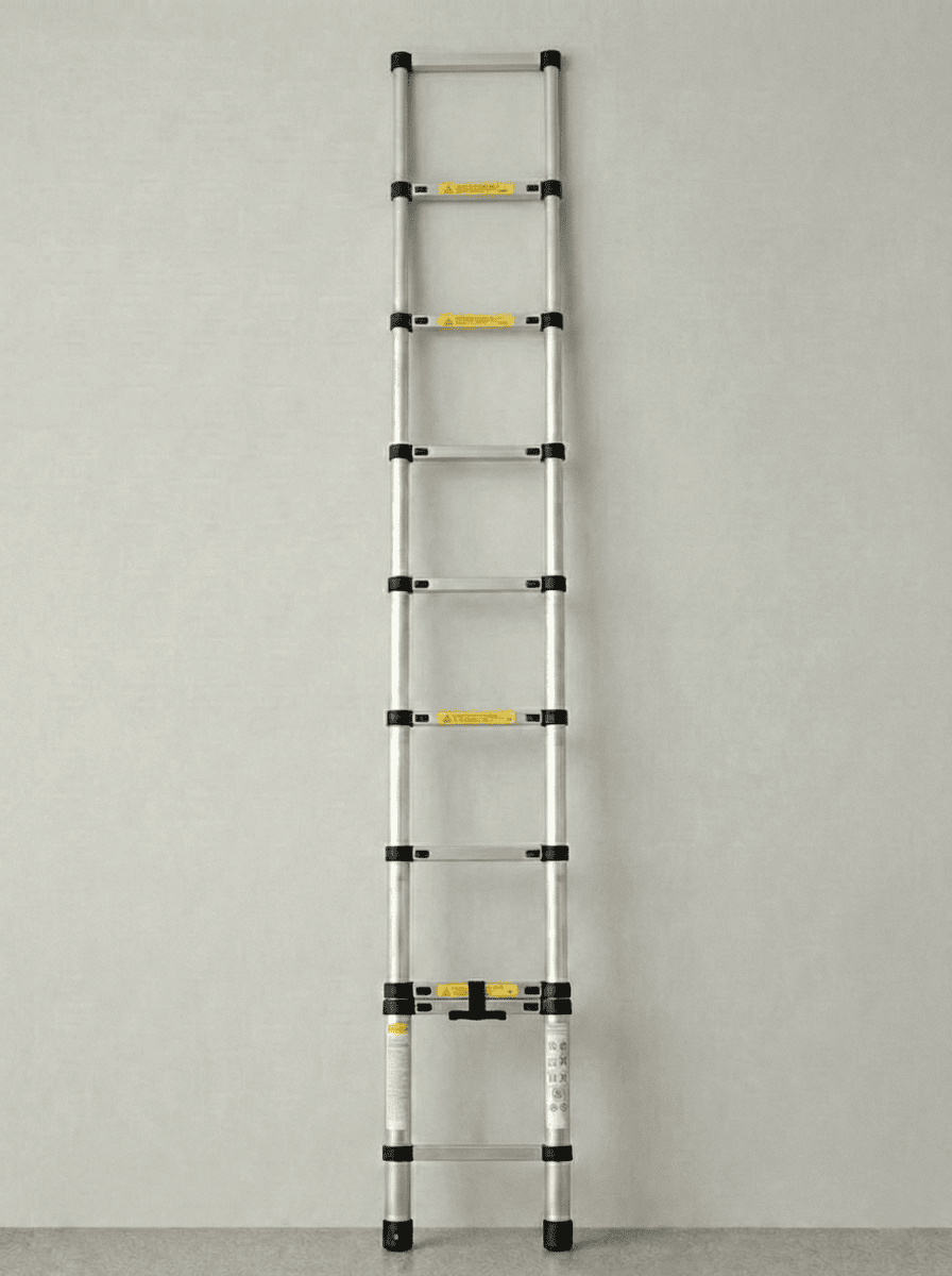 Лестница строительная телескопическая выдвижная алюминиевая до 150 кг 3,5 м (2897306803)