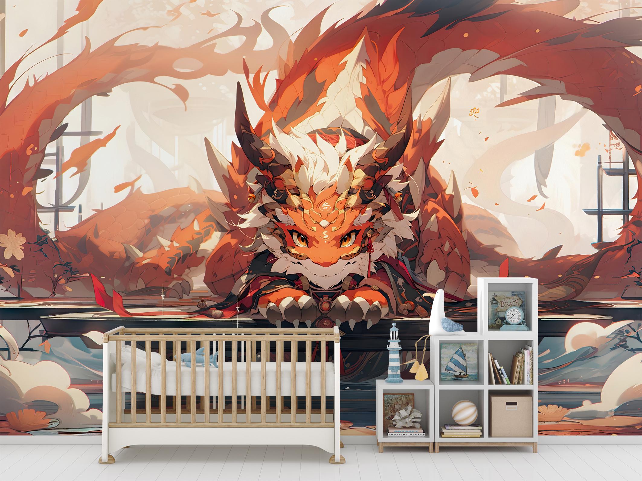 Фотообои флизелиновые Upstream Японский дракон защитник 230х153 см (S5KID-073/3) - фото 5 Фотообои флизелиновые Upstream Японский дракон защитник 230х153 см (S5KID-073/3) - фото 5