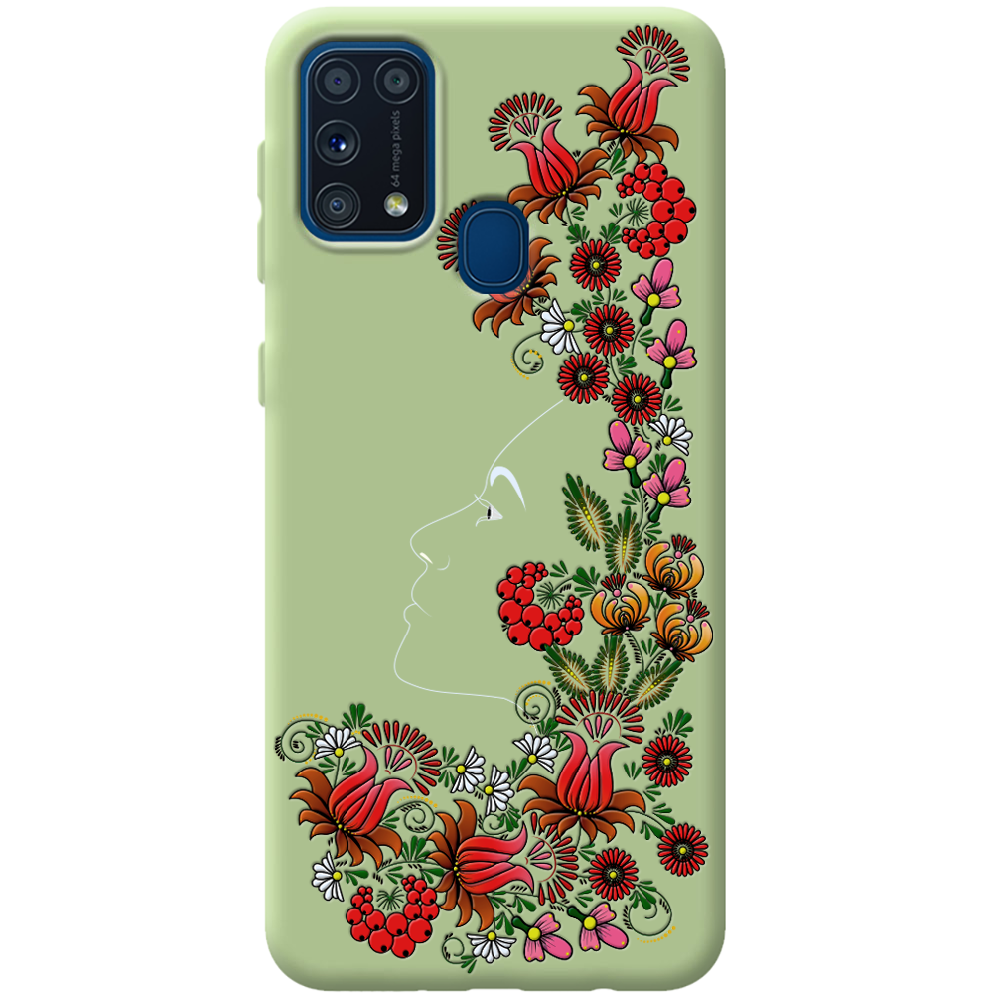 Чохол Boxface Samsung M315 Galaxy M31 3D Ukrainian Muse Зелений силікон (39091-bk64-41820)