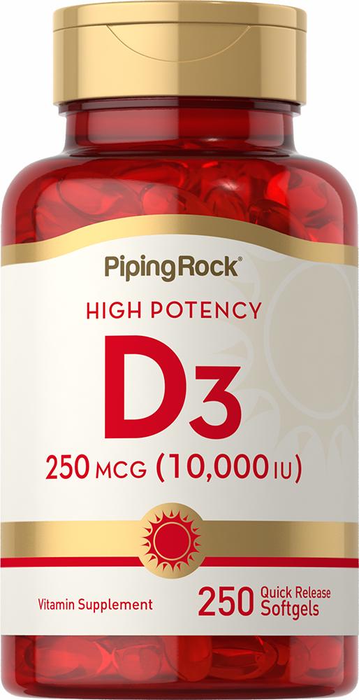 ᐉ Витамины Vitamin D3 High Potency 10000 IU 250 softgels