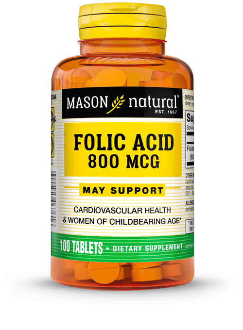 Фолиевая кислота Folic Acid 800 mcg 100 tablets