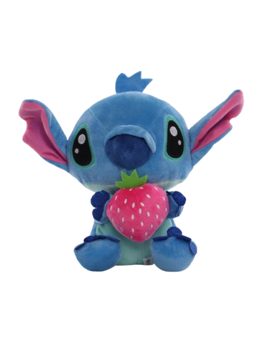Мягкая игрушка Lilo Stitch с ягодкой на присоске 20 см Мягкая игрушка Lilo Stitch с ягодкой на присоске 20 см