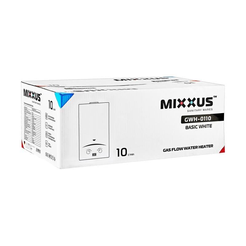 Газова колонка MIXXUS GWH-0110 Basic димохідна 17 кВт 10 л/хв Білий (OL-WH0022) - фото 7